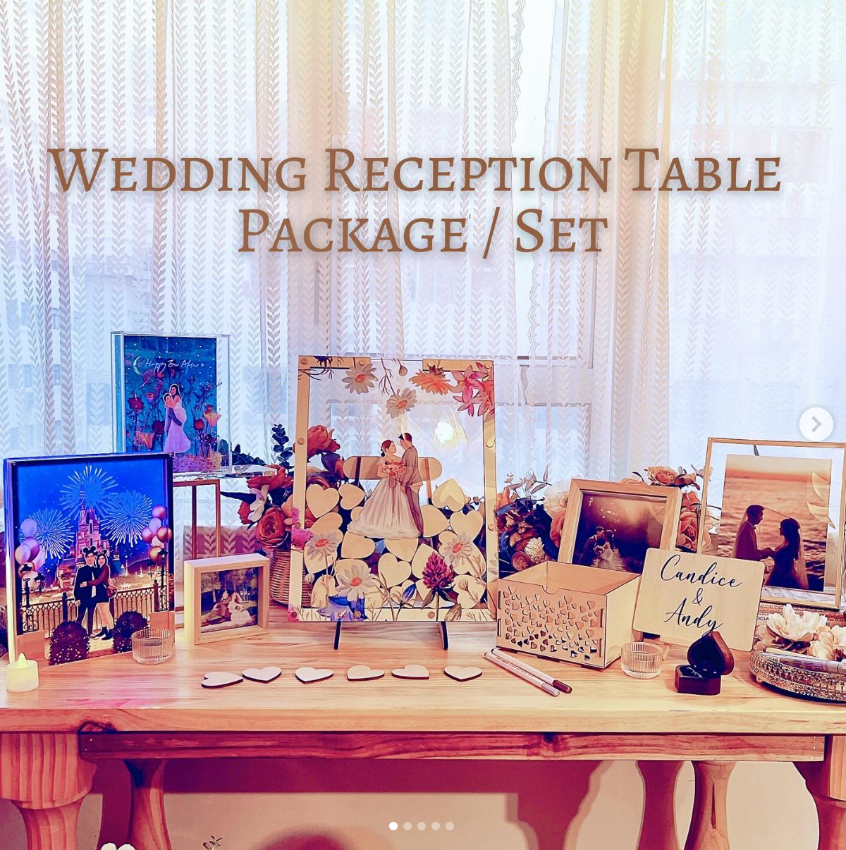 婚禮小物-Reception Table Package