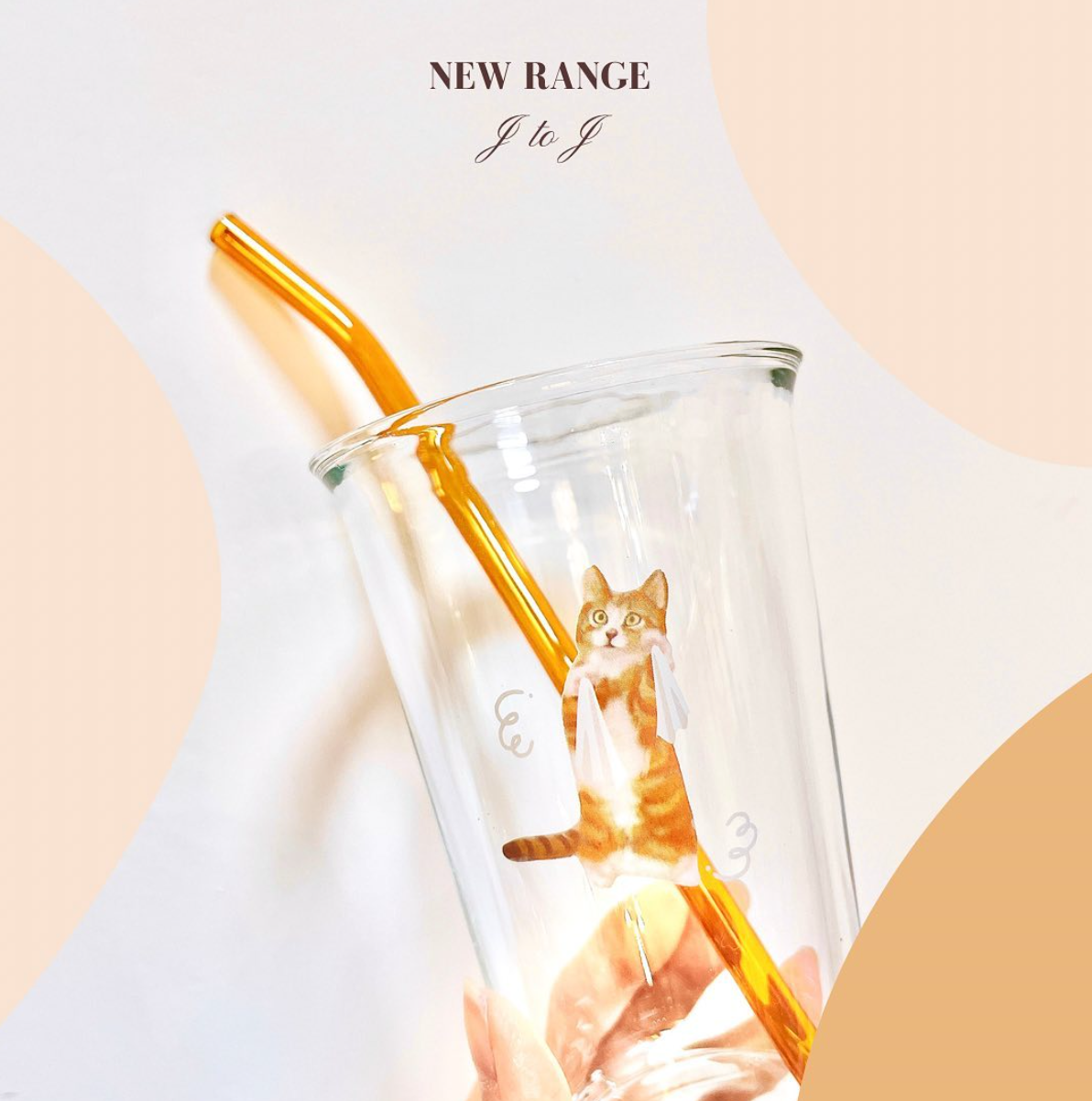 【毛孩幫忙擦玻璃系列】 370ml 高身玻璃杯 (柴犬款)