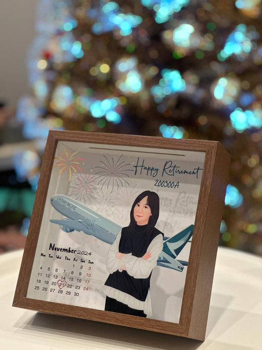 榮休/FAREWELL禮物 人像畫回憶盒子/心心盒子