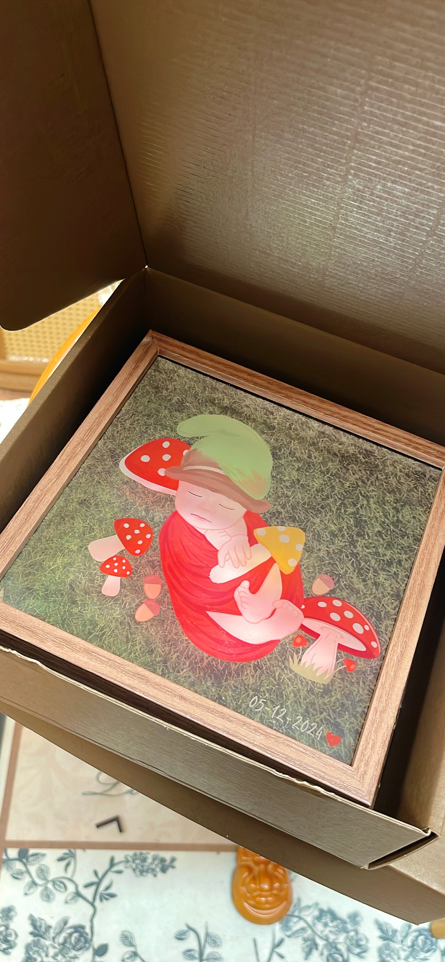 <半透明效果>客製新生兒回憶盒子/Money Box錢罌
