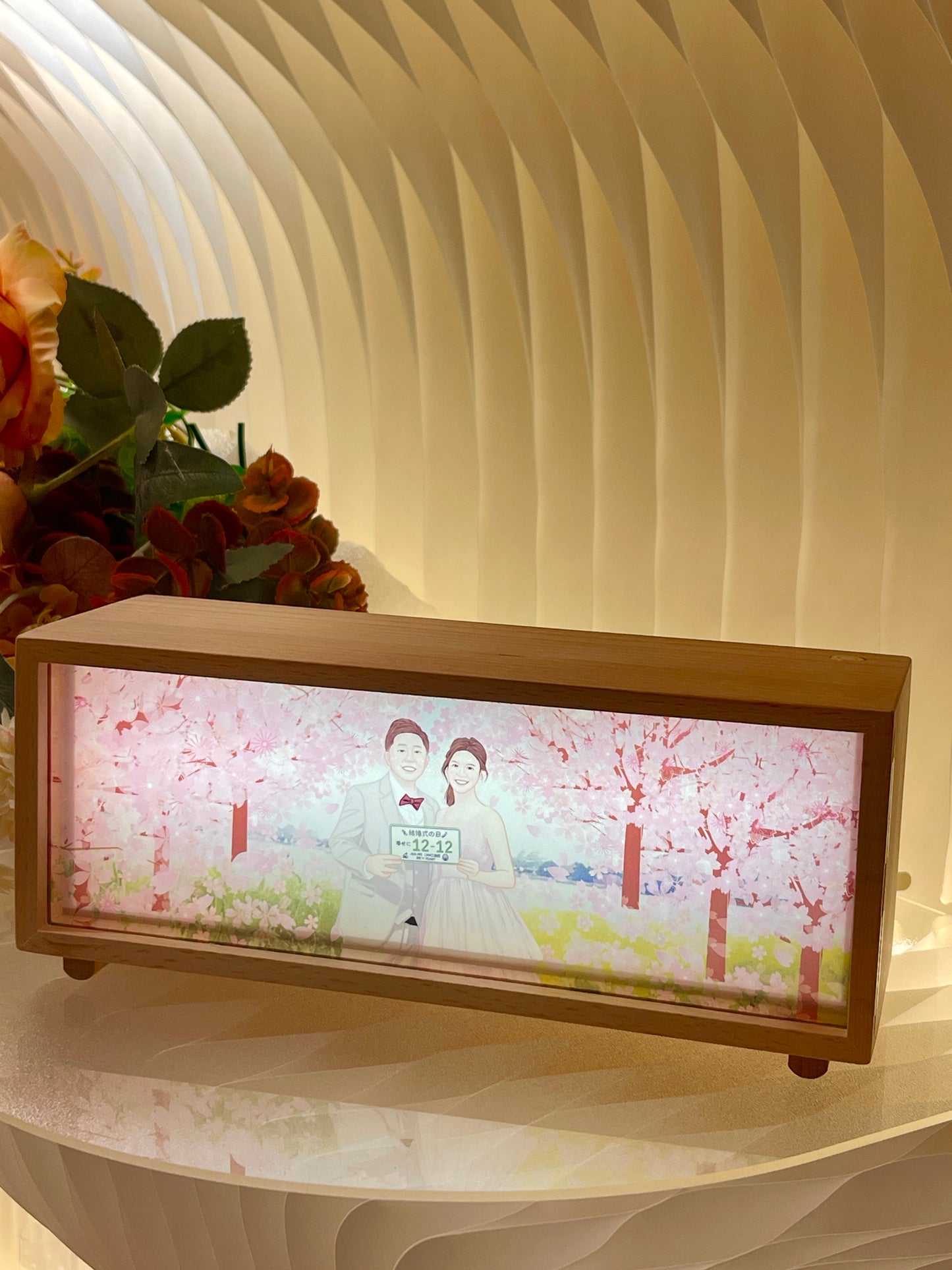 人像畫藍牙speaker連無線充電小夜燈